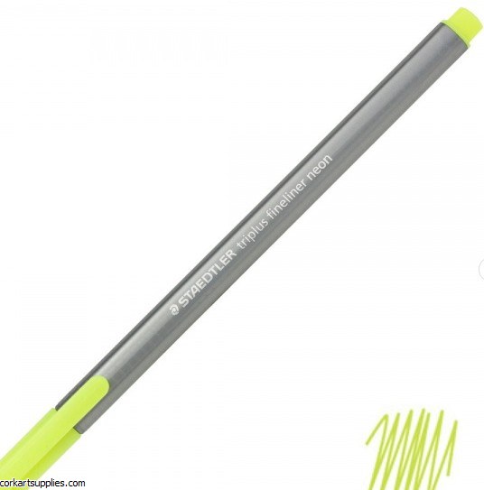 Staedtler Triplus Fineliner Marker 0.3mm Neon Yellow Staedtler Triplus Fineliner Marker 0.3mm Neon Yellow