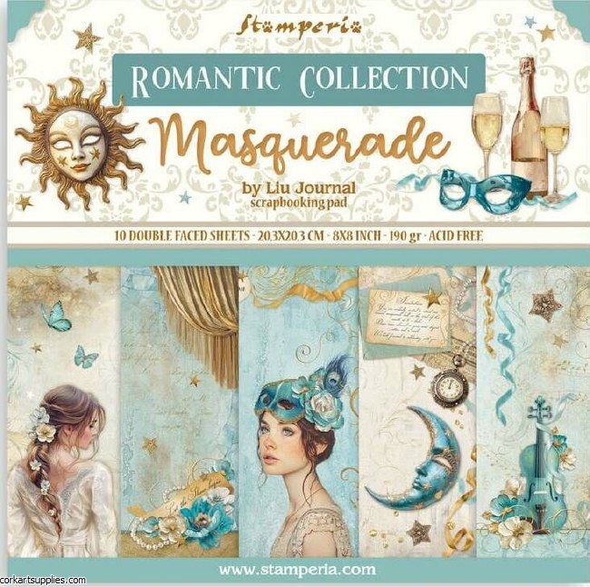 Masquerade 8x8 Inch Paper Pack