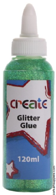 Glitter Glue 120ml Mint Green