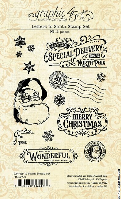 Graphic 45 Letters to Santa Stamp Sets