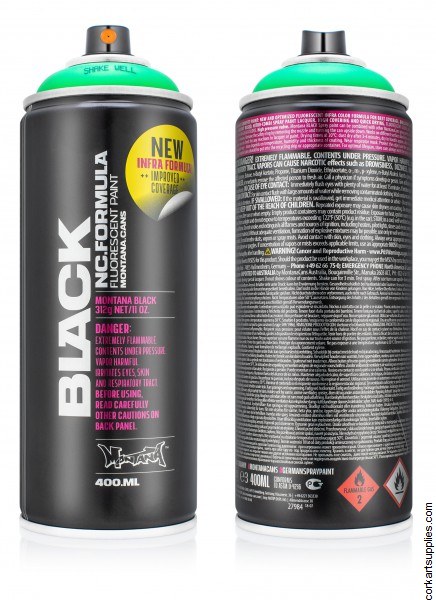 Montana BLACK Spray 400ml - Fluorescent Green