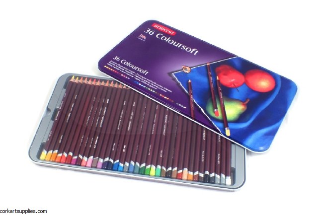 Derwent Coloursoft Tin 36pk Derwent Coloursoft Tin 36pk