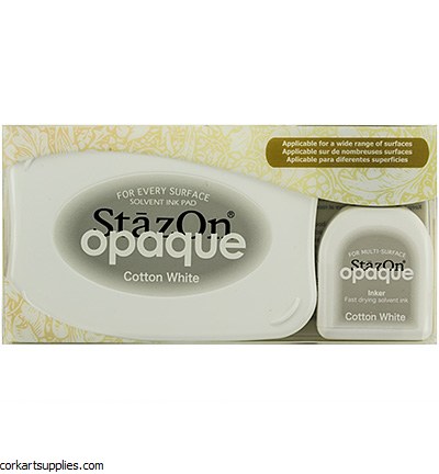 Staz-on Ink Pad Opaque White 2pk