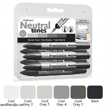 ProMarker Set 6pk Grey Tone ProMarker Set 6pk Grey Tone
