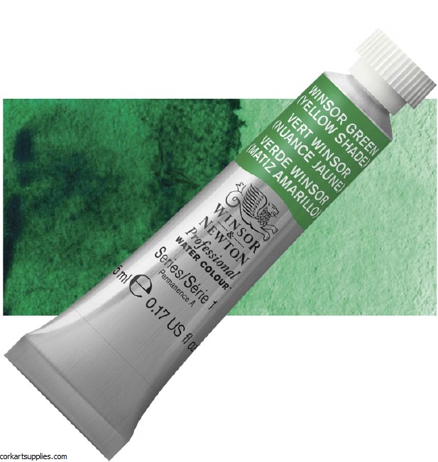 Artists Watercolour 5ml Winsor Green (Yellow Shade)