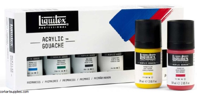 Liquitex Professional Acrylic Gouache Primaries 59ml 6pk