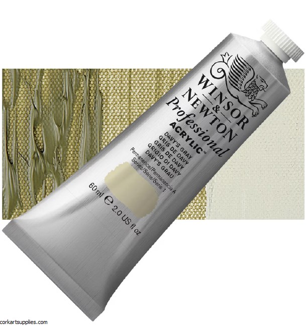 Davys Grey 60ml Artists' Acrylic Winsor & Newton