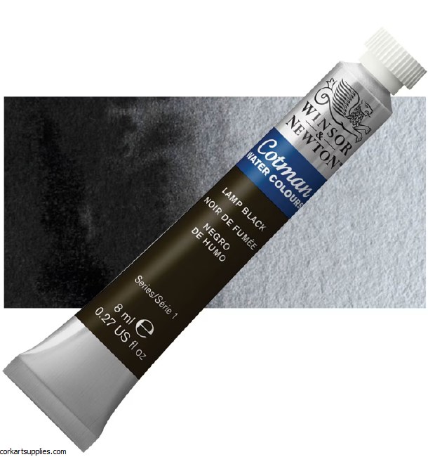 Cotman Watercolour 8ml Lamp Black
