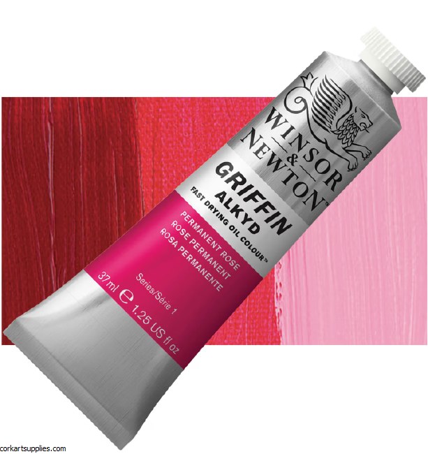 Griffin Alkyd Fast Drying Oil 37ml Permanent Rose