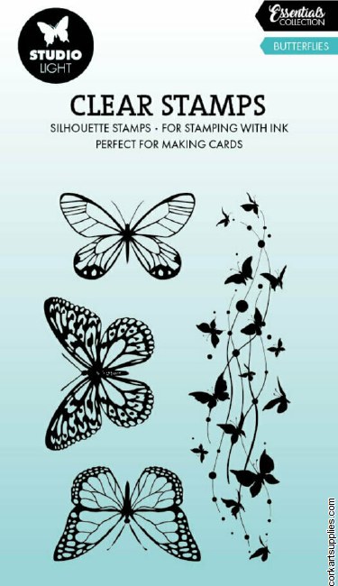 Studio Light Butterflies Essentials Clear Stamps