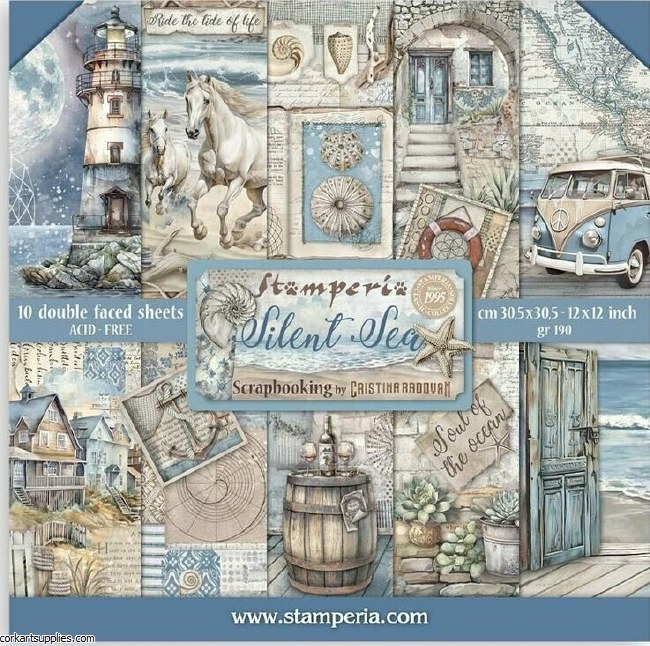 Stamperia Silent Sea 12x12 Inch Paper Pack