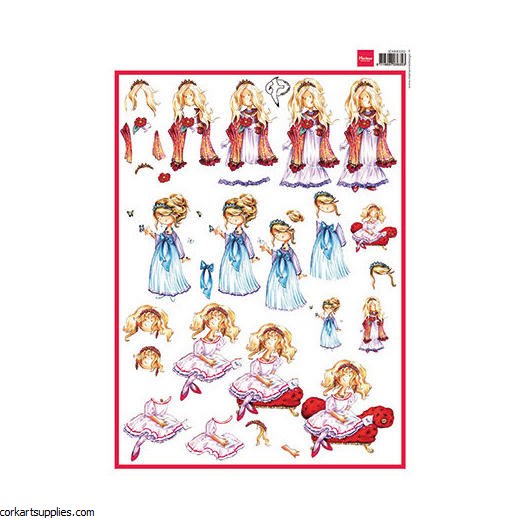 Decoupage A4 Snoesjes Princess Decoupage A4 Snoesjes Princess