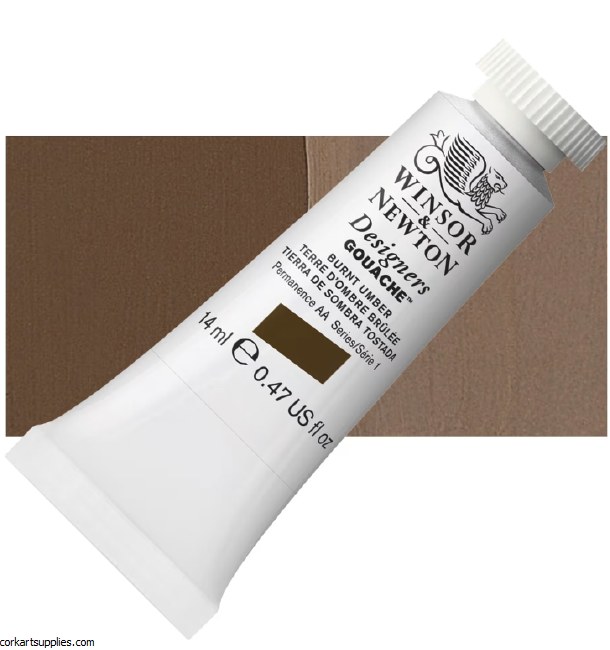 Designer Gouache 14ml Burnt Umber