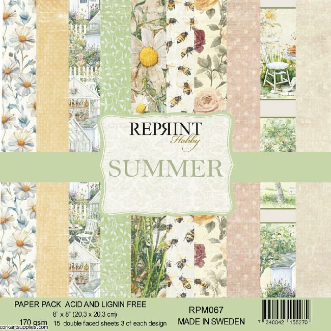 Reprint Summer 8x8 Inch Paper Pack