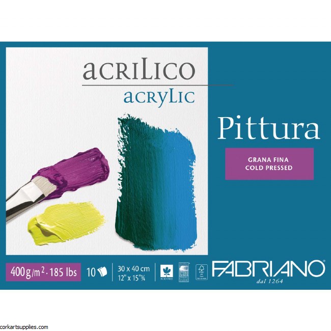 Fabriano Pittura Block 10 Sheets 400gm 30x40cm