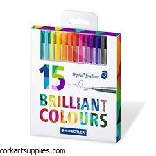 Staedtler Triplus Fineliner Marker 0.3mm Set 15pk Staedtler Triplus Fineliner Marker 0.3mm Set 15pk