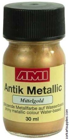 Metallic Paint 30ml - Medium Gold