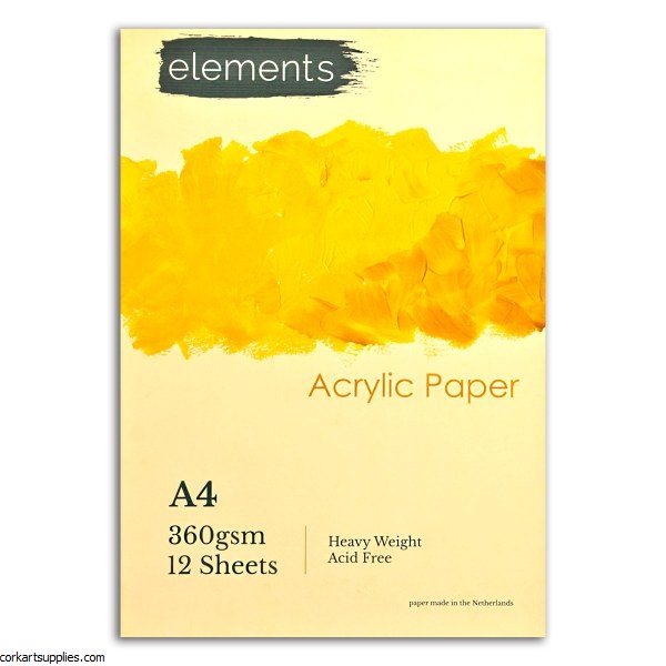 Acrylic Pad 360g Elements A4