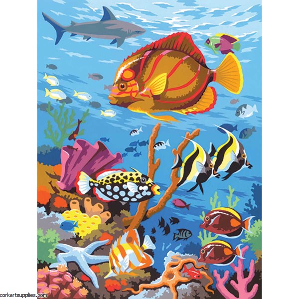 Paint By Numbers Coral Scene