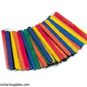 Lolly Sticks 500pk Asst 114x10x2mm Lolly Sticks 500pk Asst 114x10x2mm