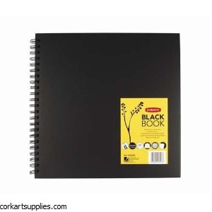 Black Paper Cartridge 200g Square 304x304mm 40 Leaves - Derwent Black Paper Cartridge 200g Square 304x304mm 40 Leaves - Derwent
