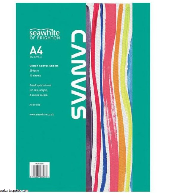 Canvas Pad A4 280gm 10 Sheets