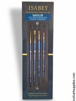 Isabey Isacolor Synthetic Squirrel Brush Set 4pk