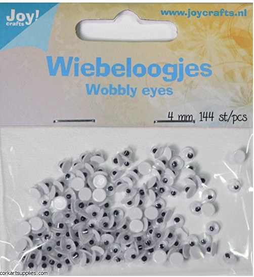 Wiggle Eyes 4mm Rnd 144pk