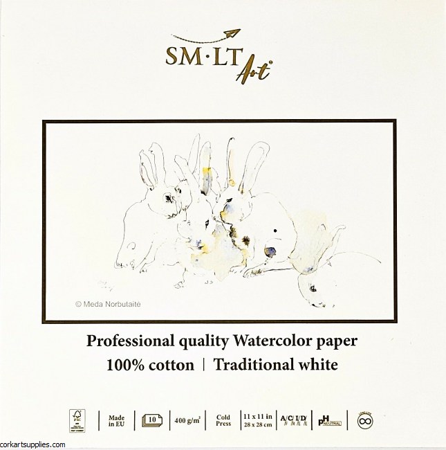 SM-LT Watercolour Pro 100% Cotton 400gm 11x11