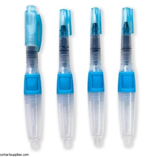 Waterbrushes Push Brush 4pk