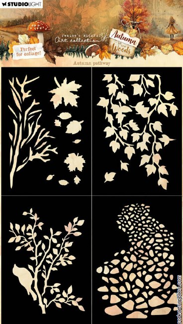 Studio Light Autumn In The Woods Mask Autumn Pathway