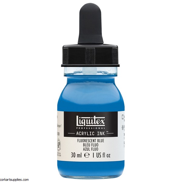 Liquitex Ink 30ml Fluorescent Blue