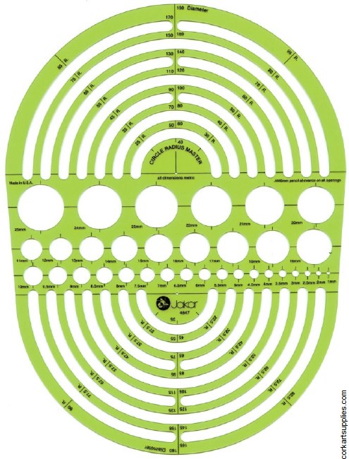 Template Jakar 4647 Circle Master & Curves