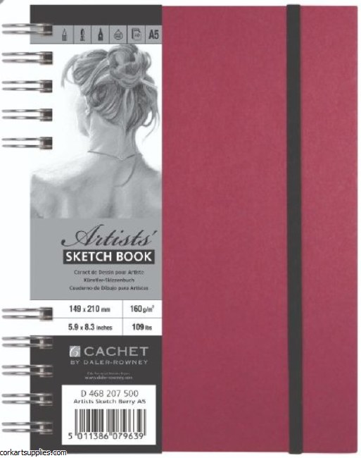 Cachet Spiral Berry Pad 40s A5