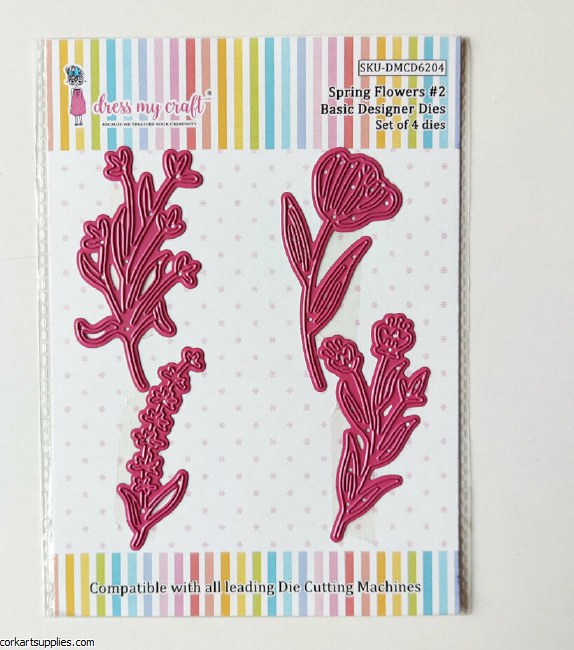 Dress My Craft Cutting Die Basic Designer Spring Flowers #2