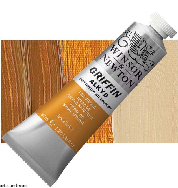 Griffin Alkyd Fast Drying Oil 37ml Raw Sienna