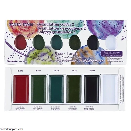 Kuretake / Zig Granulating Colors, 5 Colors Set II