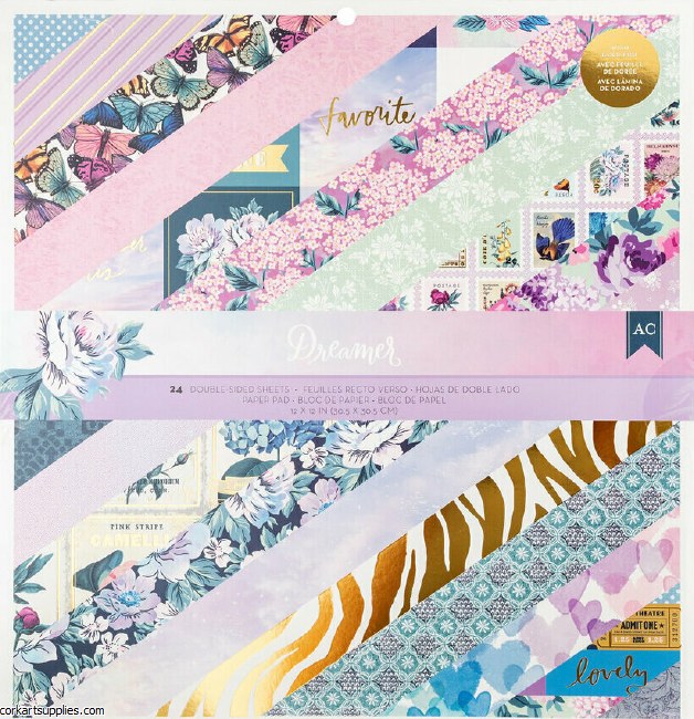 American Crafts Dreamer 12x12 Inch Paper Pad
