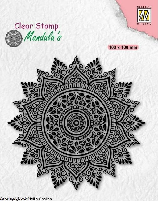 Nellie Snellen Mandala's Clear Stamps Sunflower 2