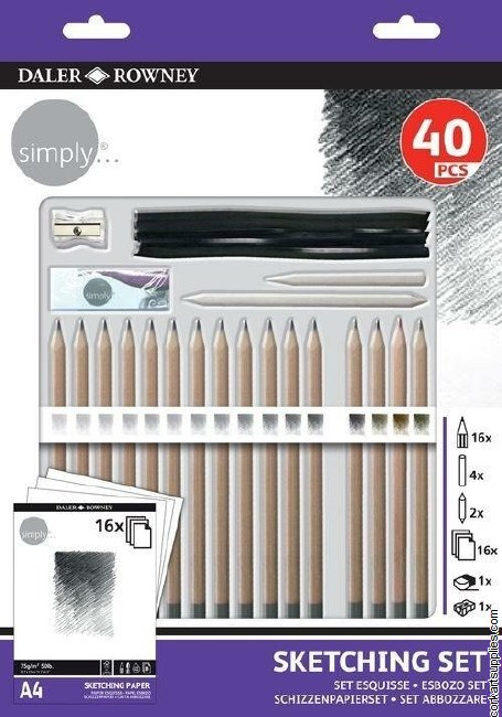 Simply Sketching Set 40pk