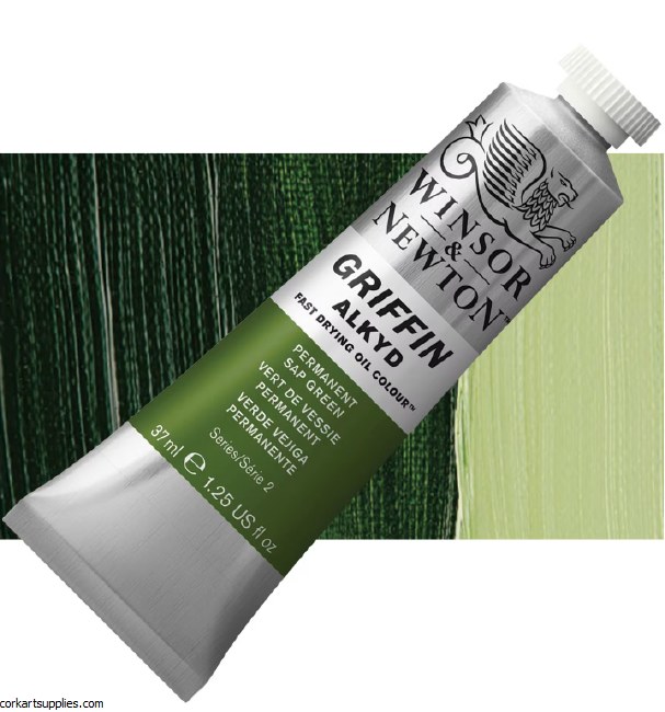Griffin Alkyd Fast Drying Oil 37ml Permanent Sap Green