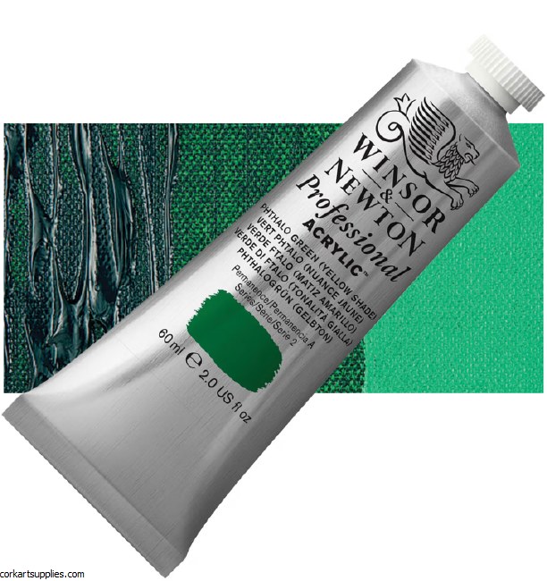 Phthalo Green Yellow Shade 60ml Artists' Acrylic Winsor & Newton