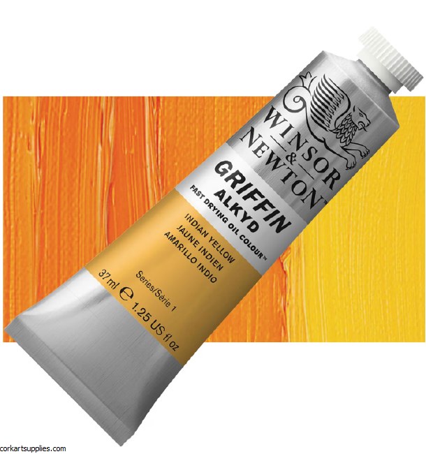 Griffin Alkyd Fast Drying Oil 37ml Indian Yellow