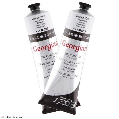 Georgian Oil Colour 225ml Titanium White 2pk Special*