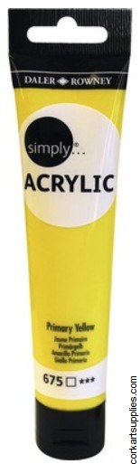 Simply Acrylic 75ml Yellow Primary Simply Acrylic 75ml Yellow Primary