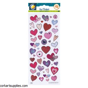Fun Stickers Love Hearts