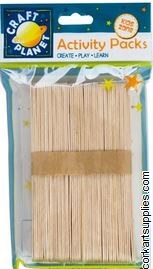 Lolly Sticks 50pk Natural XL Lolly Sticks 50pk Natural XL