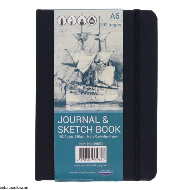 Journal With Elastic Closure / Ivory Paper A6