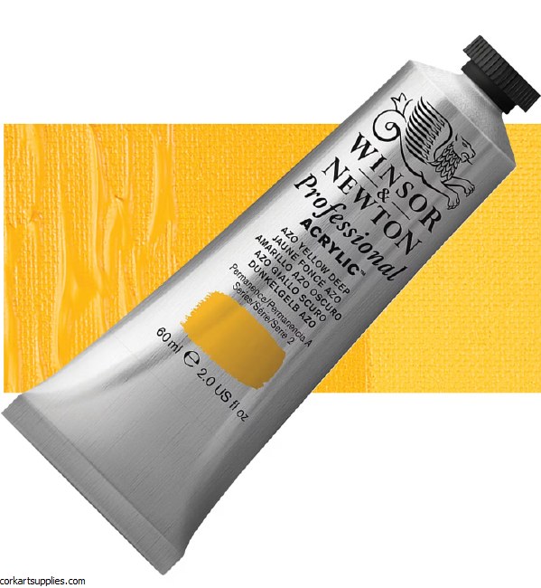 Azo Yellow Deep 60ml Artists' Acrylic Winsor & Newton