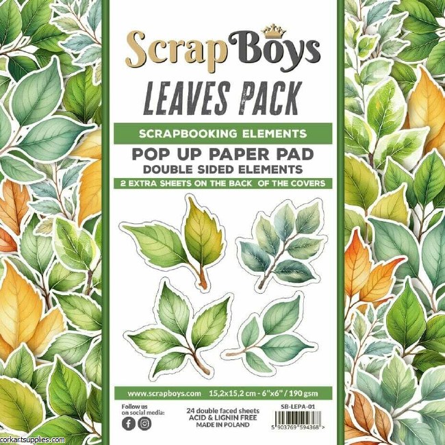 Leaves Pack 6x6 Inch Pop Up Pa